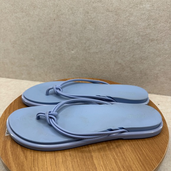 OluKai 'Aka Sandals Size 9 Blue Flip Flops Beachy Casual Summer Comfort - Picture 3 of 6